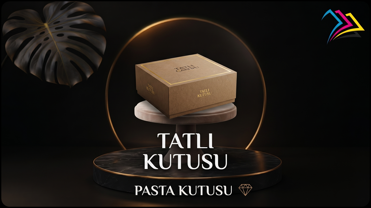 Tatlı kutusu imalatı, pasta kutusu, özel baskılı kraft kutu, ES&EM Ambalaj